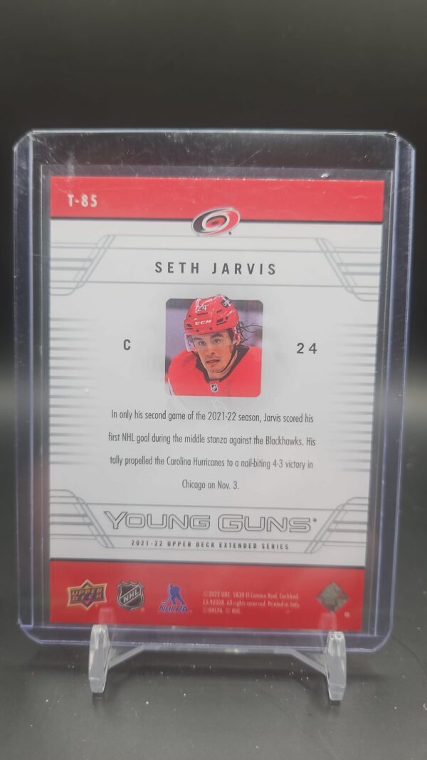 21/22 UD EXTENDED SETH JARVIS 06/07 TRIBUTE YOUNG GUNS RC ROOKIE #85 - Image 2