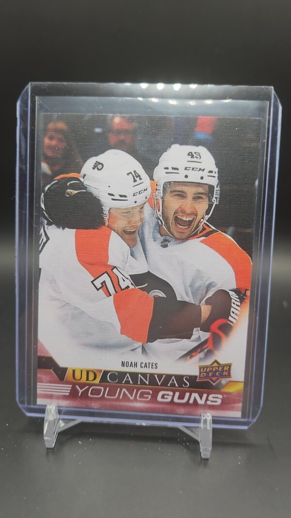Noah Cates 2022-23 Upper Deck Series 1 Young Guns Canvas Rookie C95 Flyers