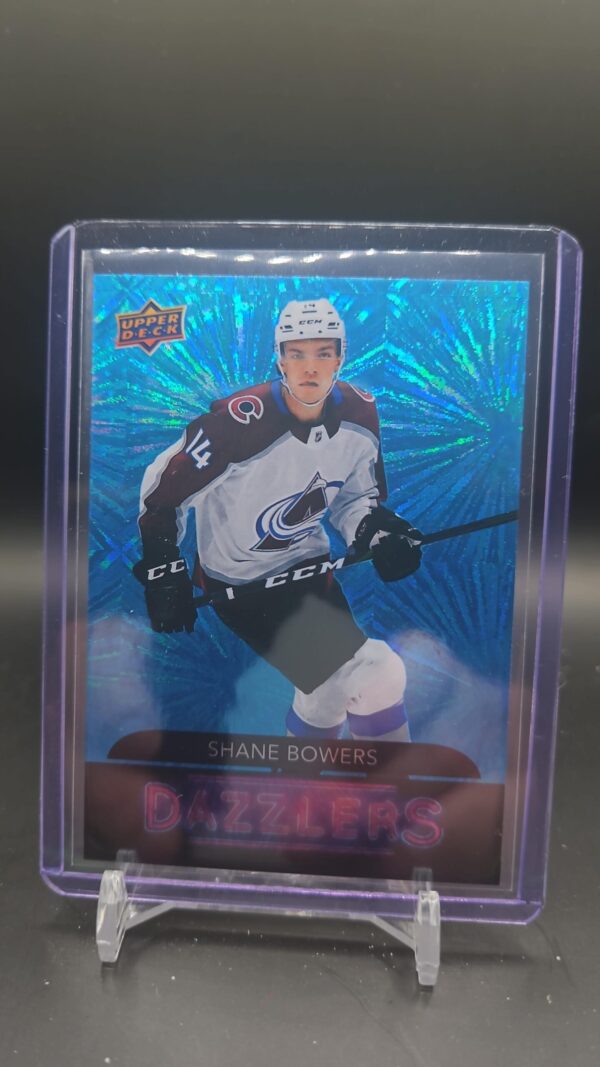 2020-2021 Shane Bowers Blue Dazzler Upper Deck Colorado Avalanche # DZ-62