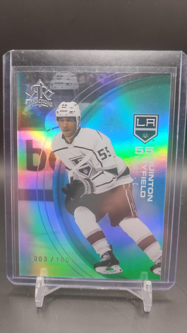 2021-22 Upper Deck Triple Dimensions Reflections /100 #19 Quinton Byfield RC - KINGS