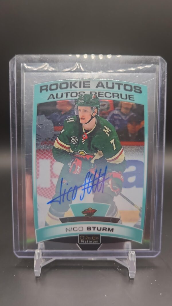 2019-20 O-Pee-Chee Platinum Rookie Autos Nico Sturm #R-ST Rookie Auto RC