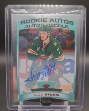 2019-20 O-Pee-Chee Platinum Rookie Autos Nico Sturm #R-ST Rookie Auto RC