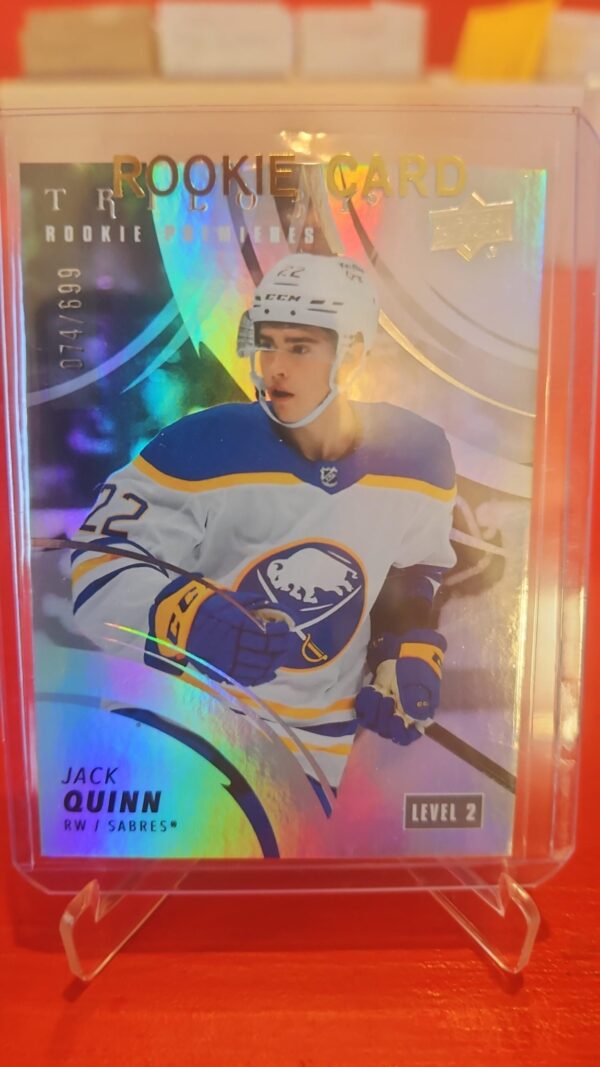 2022-23 Upper Deck Trilogy JACK QUINN Rookie Premieres #/699 Level 2