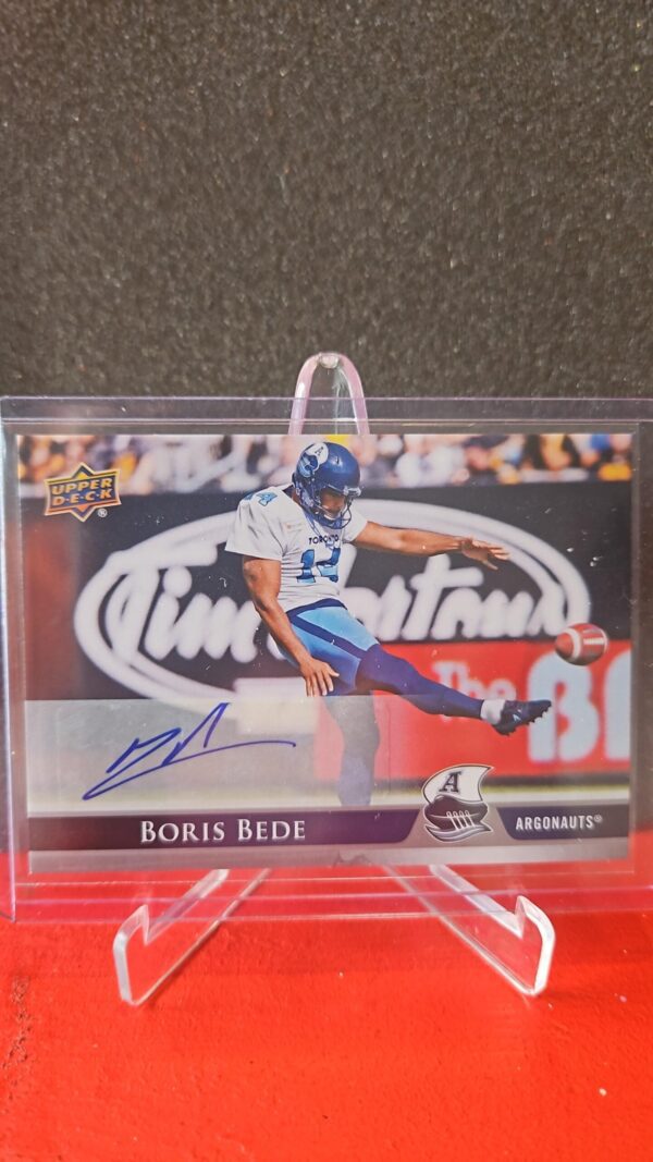 2021 Upper Deck CFL Autograph Auto 71 Boris Bede Toronto Argonauts