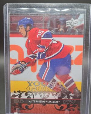 2008/09 UD SERIES 1 MATT D'AGOSTINI YOUNG GUNS ROOKIE #225