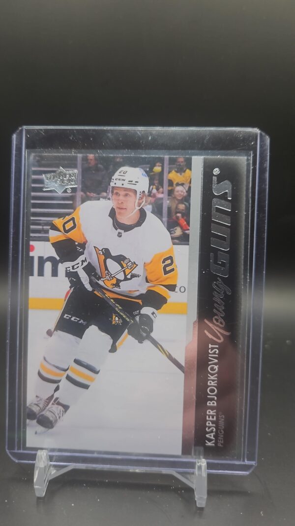 2021-22 Upper Deck Extended Series Young Guns #714 Kasper Bjorkqvist Pittsburgh