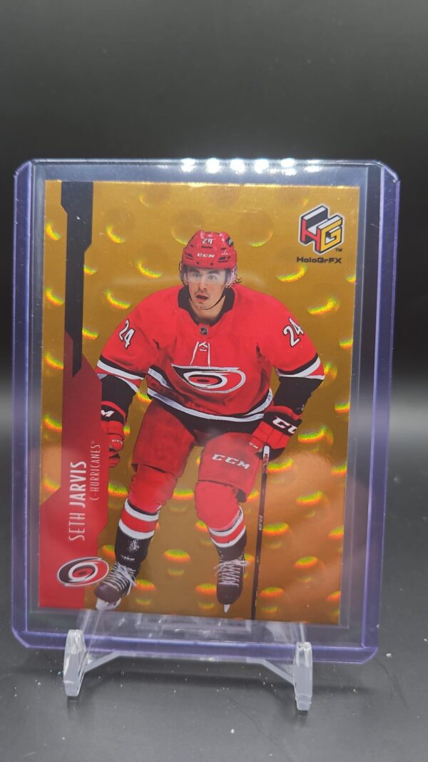 2021-22 Upper Deck Extended Series HoloGrFx Rookies Gold Seth Jarvis Rookie