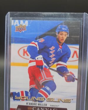 2020-21 Upper Deck Series 2 UD Canvas Young Guns K’Andre Miller Rookie Card C235 New York Rangers