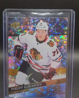 2020-21 Upper Deck Young Guns Speckled Rainbow Foil #238 Philipp Kurashev Rookie Chicago Blackhawks