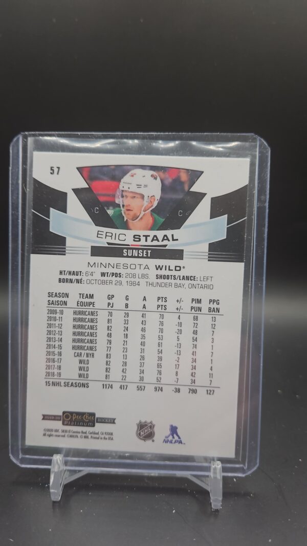 2019-20 O-Pee-Chee Platinum Sunset #57 Eric Staal - Image 2