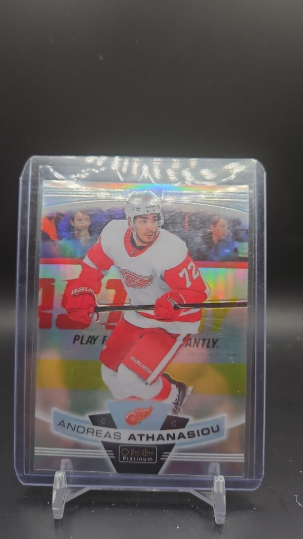 2019 O-Pee-Chee OPC Platinum Andreas Athanasiou Rainbow #62 Red Wings