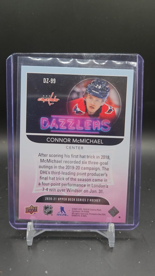 2020-21 Upper Deck Dazzlers Blue Connor McMichael Rookie #DZ-99 - Image 2