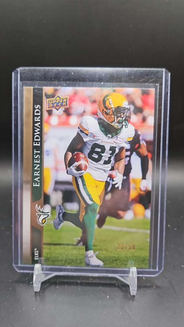 2021 Upper Deck CFL Gold /50 Earnest Edwards #91
