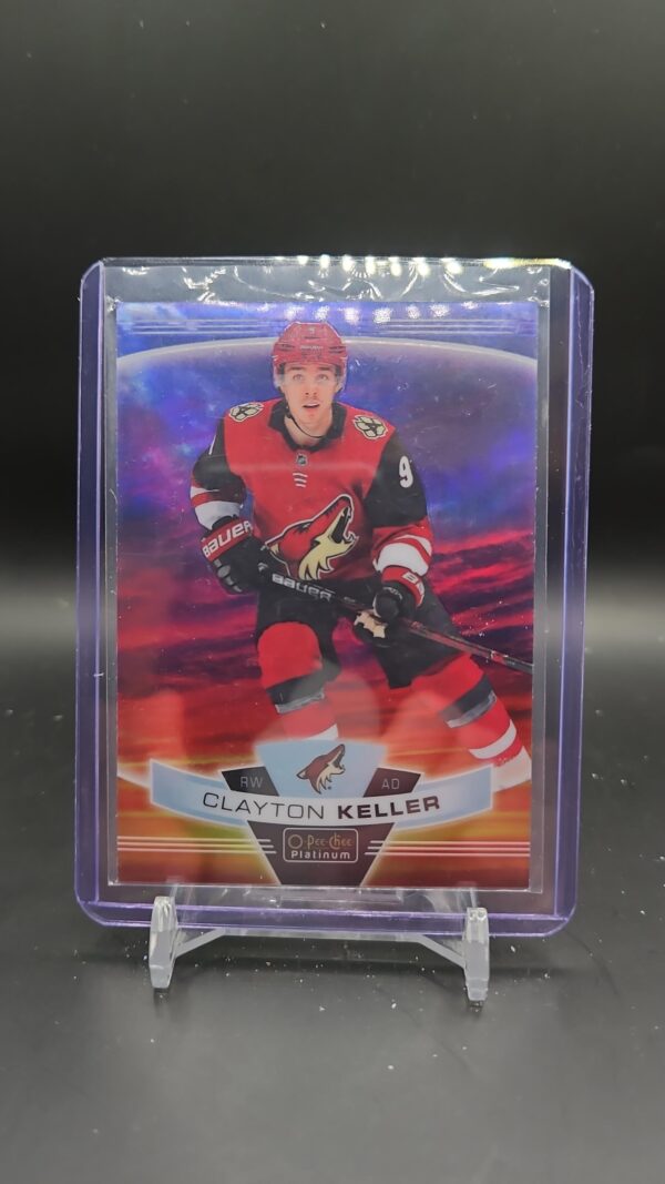 2019-20 UD O-Pee-Chee Platinum Clayton Keller #127 Sunset Arizona Coyotes