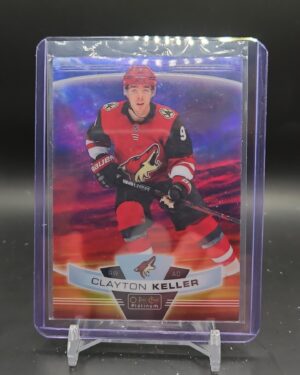 2019-20 UD O-Pee-Chee Platinum Clayton Keller #127 Sunset Arizona Coyotes
