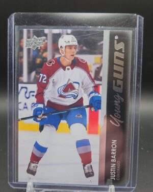 2021-22 Upper Deck Extended Series Young Guns Justin Barron Rookie Card #744 hockey card