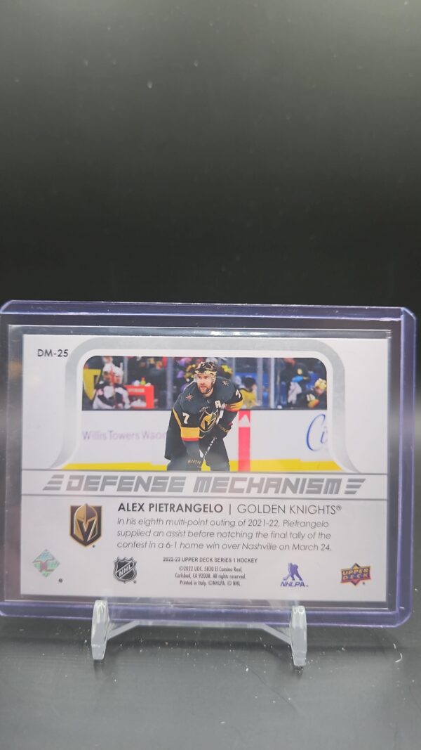2022-23 Upper Deck S1 Defense Mechanisms #DM-25 Alex Pietrangelo - Image 2