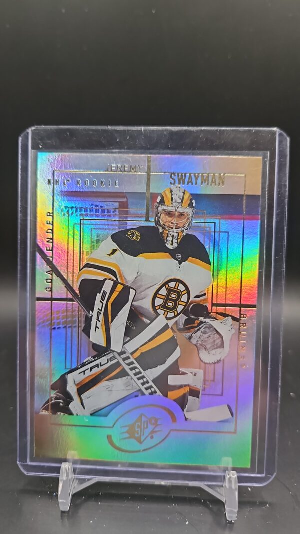 2021-22 Upper Deck SPx Retro Jeremy Swayman #SPX-32