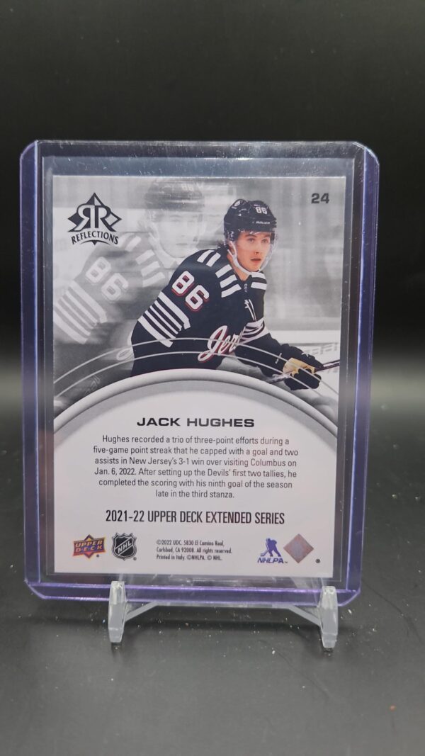 21/22 UD EXTENDED JACK HUGHES REFLECTIONS Ruby /500 #24 - Image 2