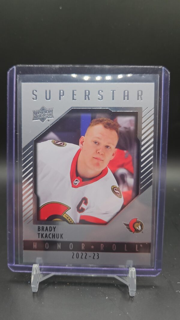 2022-23 Upper Deck Series 1 Superstar Honor Roll Brady Tkachuk HR-25 Senators