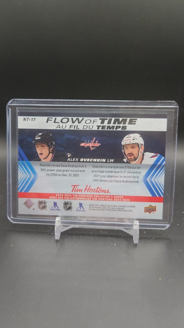 2022-23 Upper Deck Tim Hortons Flow of Time Alex Ovechkin NT-17 - Image 2