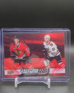 2022-23 Tim Hortons Flow of Time Jonathan Toews NT-3 Chicago Blackhawks hockey card
