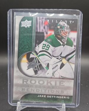 2020-21 Upper Deck Trilogy Jake Oettinger Rookie Renditions RR-9