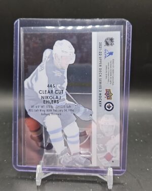 2021-22 Upper Deck Clear Cut Nikolaj Ehlers #445 Winnipeg Jets