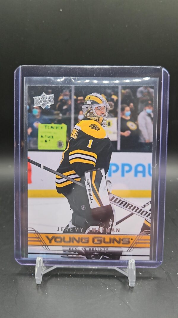 Jeremy Swayman 21-22 Upper Deck Young Guns Tribute Rookie #T-88 Boston Bruins RC