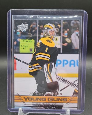 Jeremy Swayman 21-22 Upper Deck Young Guns Tribute Rookie #T-88 Boston Bruins RC