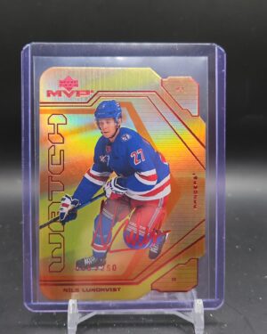 2021-22 Upper Deck Series 2 MVP Watch Rookie Die Cut Nils Lundkvist #/250