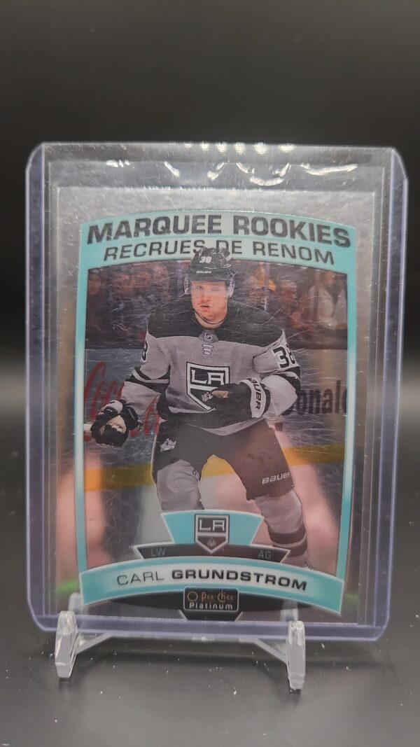 2019-20 O-Pee-Chee Platinum - Marquee Rookies Carl Grundstrom #179