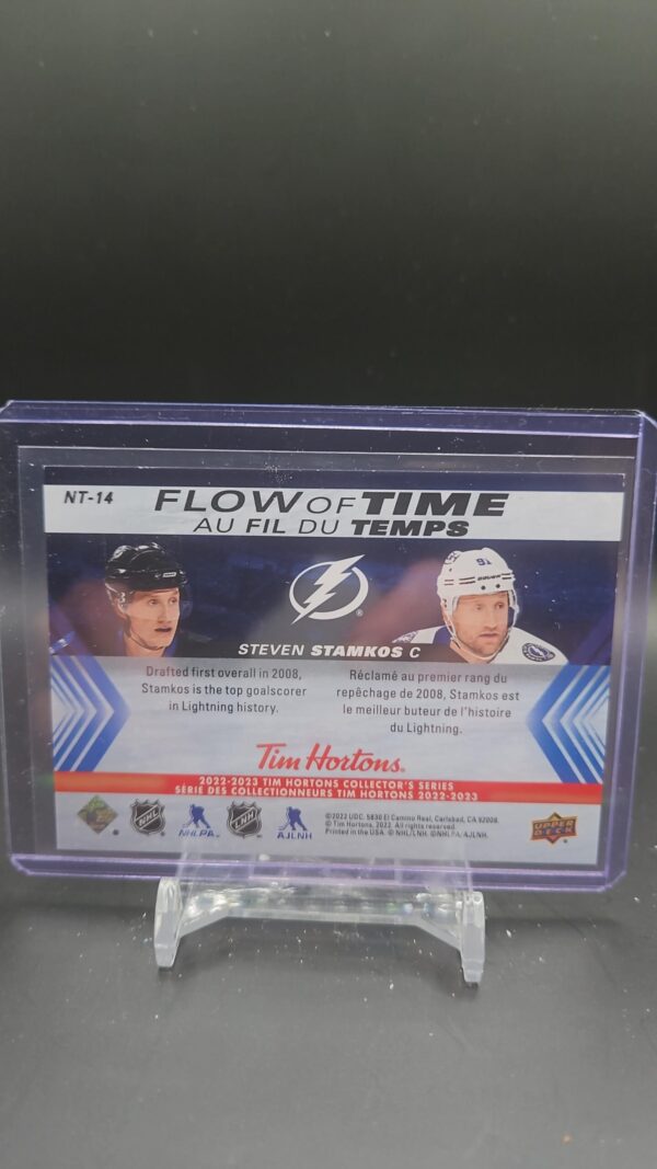 2022-23 Upper Deck Tim Hortons Flow of Time NT-14 Steven Stamkos Lightning - Image 2