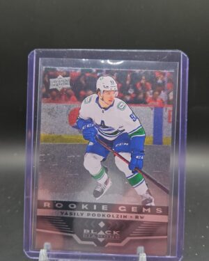 2021-22 UD Extended Rookie Gems Black Diamond #BD-10 Vasily Podkolzin Canucks