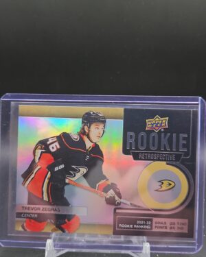 Trevor Zegras 2022-23 Upper Deck Rookie Retrospective Gold #RR-14 Anaheim DUCKS