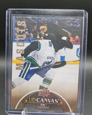 Fin The Whale 2021-22 Upper Deck Mascots Canvas #C417 Vancouver Canucks hockey card