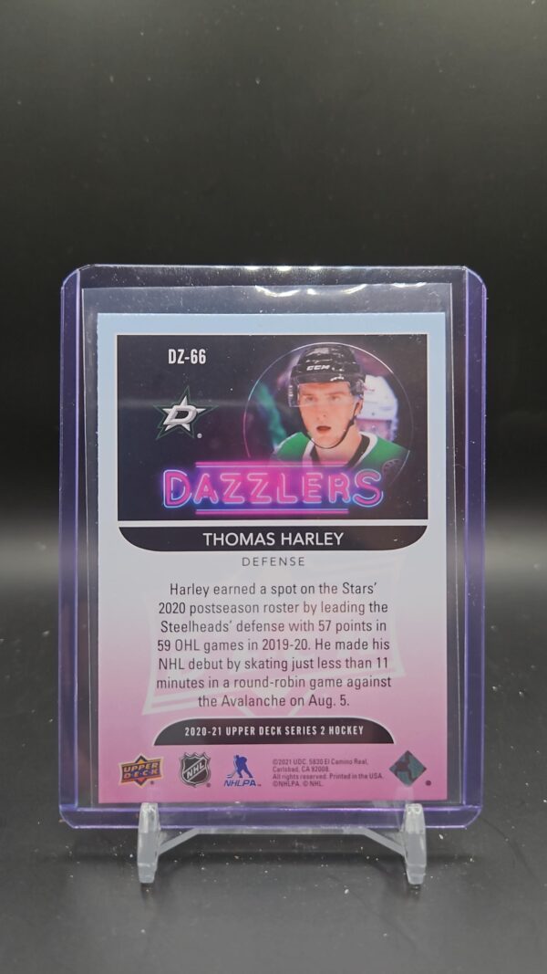 Thomas Harley 2020-21 Upper Deck Dazzlers Green #DZ-66 - Image 2