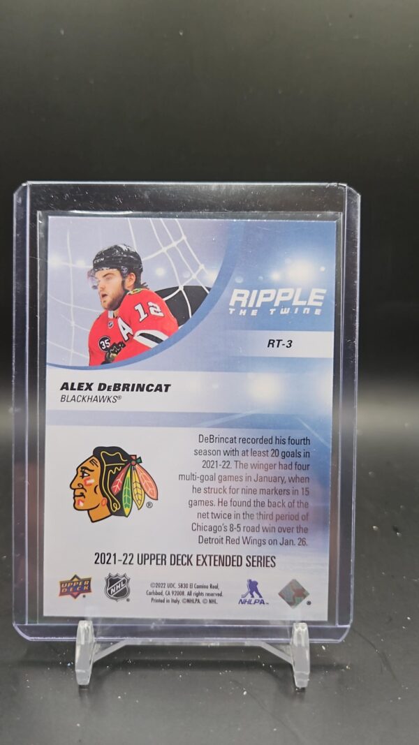2021-22 Upper Deck Extended Series Ripple the Twine Alex DeBrincat #RT-3 - Image 2