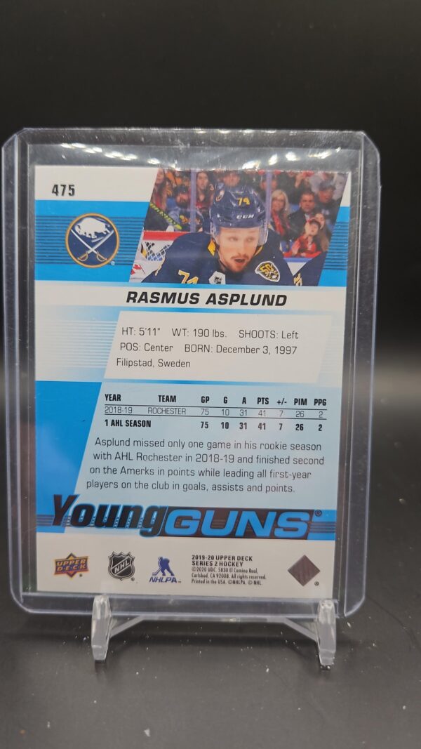 2019 Upper Deck Young Guns Victor Olofsson #207 - Image 3