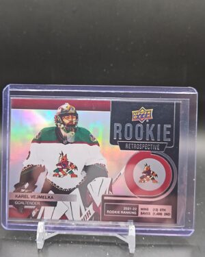 2022-23 Upper Deck Series 1 Rookie Retrospective RR-13 Karel Vejmelka Arizona