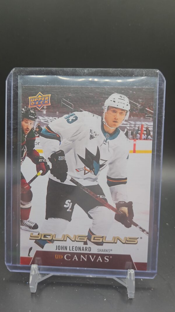 2020-21 Upper Deck Hockey YOUNG GUNS Canvas #C232 John Leonard