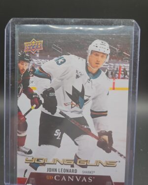 2020-21 Young Guns Canvas John Leonard #C232 Sharks rookie card