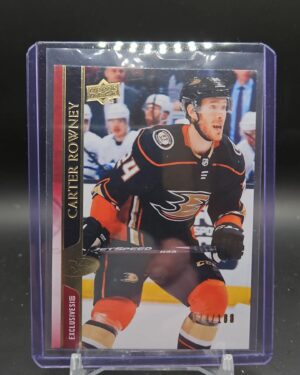 2020-21 Series 2 UD Exclusives Carter Rowney /100 Anaheim #254