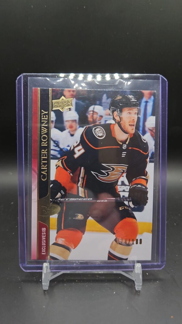 2020-21 Series 2 UD Exclusives Carter Rowney /100 Anaheim #254
