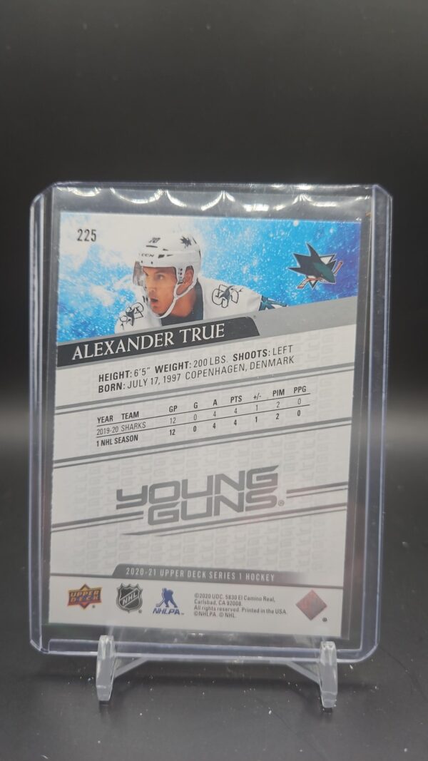 2020-21 Upper Deck Young Guns Hockey #225 Alexander True - Image 2