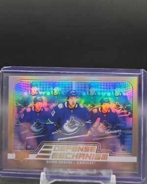 Quinn Hughes 2022-23 Upper Deck Defense Mechanism Gold Parallel #DM-8