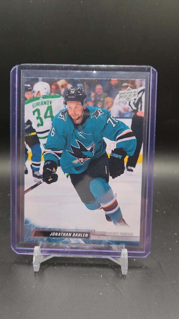 2022-23 Series 1 Base French #143 Jonathan Dahlen - San Jose Sharks