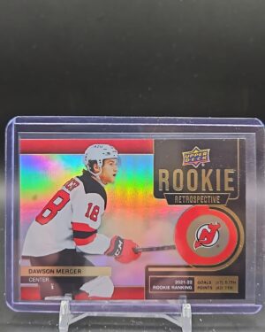 2022-23 Upper Deck GOLD Rookie Retrospective Dawson Mercer