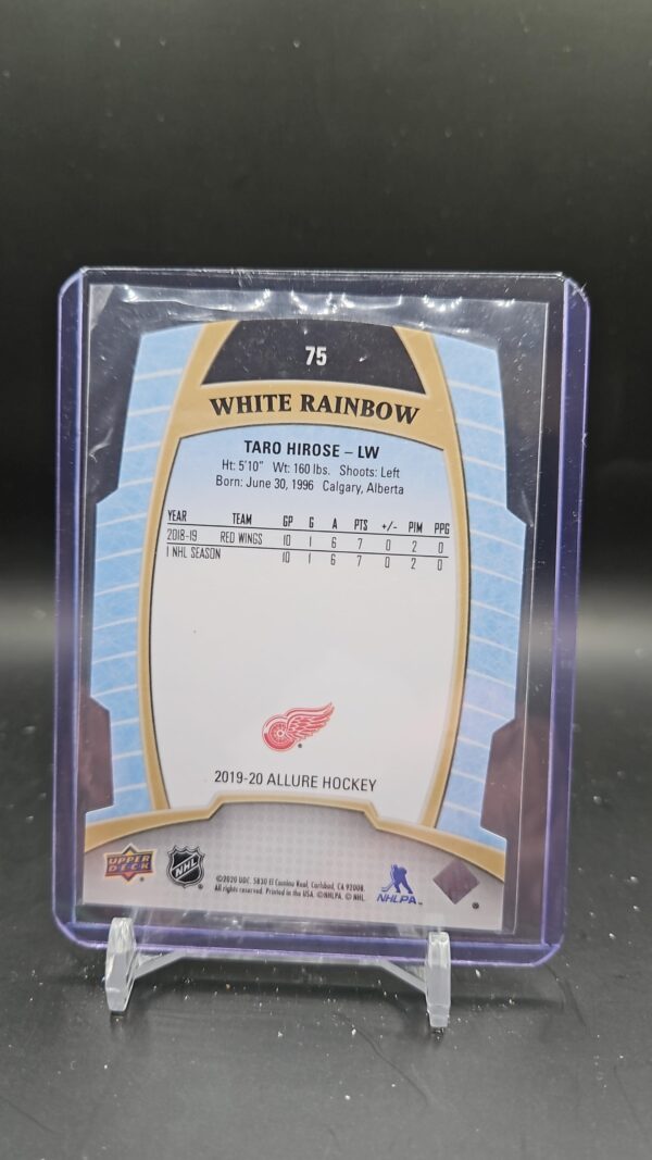 2019-20 Upper Deck Allure White Rainbow #75 Taro Hirose - Image 2