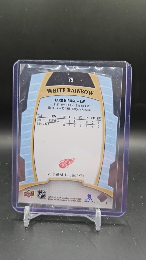 2019-20 Upper Deck Allure White Rainbow #75 Taro Hirose - Image 2